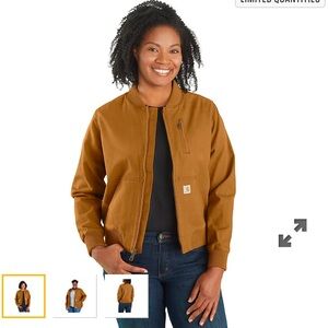 Female Carhartt bomber jacket. Great condition.